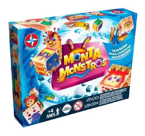 Jogo De Tabuleiro Monta Monstros Divertido Da Estrela 0116