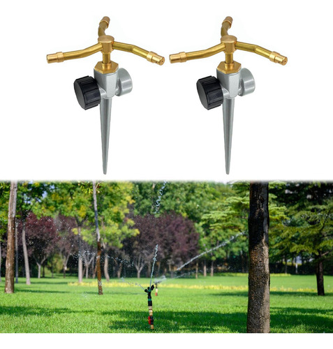 Aspersores De Jardín De 3 Brazos Con Rotación De 360