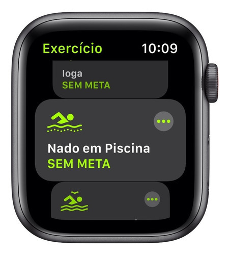 Apple Watch SE (GPS + Cellular, 1.732") - Caja de aluminio color gris espacial - Correa deportiva Negra - Bueno (Reacondicionado)