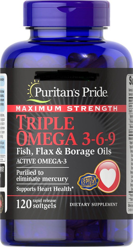 Triple Omega 3-6-9 Fuerzamaxima - Unidad a $632