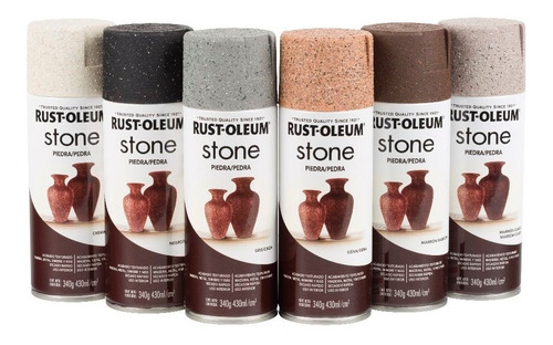 Pintura Aerosol Rust Oleum Stone Piedra 340g Varios Colores