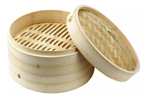 Japanbusiness-cocina Asiática Vapor De Bambú, 12 Pulgadas