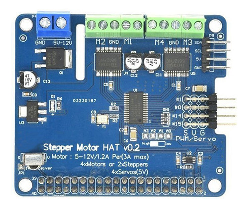 Placa De Expansión Stepper Motor Hat V0.2+robot Stepper/moto