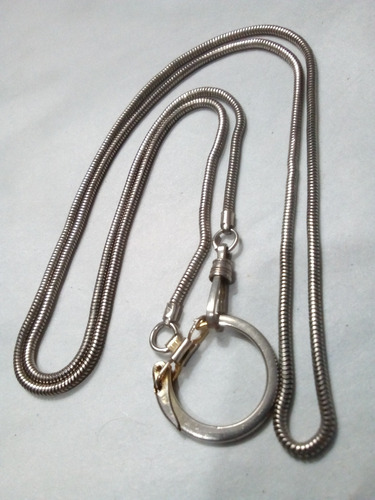 Cadena Antigua, Reloj Bolsillo, Llavero 86,5cm Imperdible (Usado)
