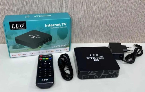 Tv Box Luo V-82 V-76 Programados. Convertidor Smartv 512gb Negro Estándar