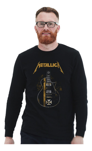 Polera Ml Metallica Guitar Metal Impresión Directa