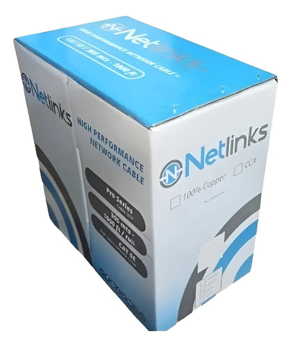 Cable Utp Cat 6 Netlinks 100% 305m Cab-6bc Fluke Pass