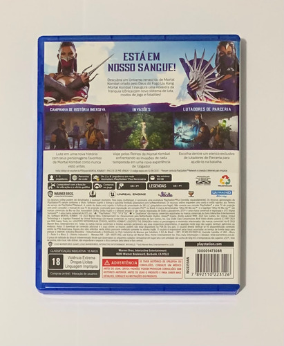 Jogo Mortal Kombat 1 Standard Edition Ps5 Mídia Física