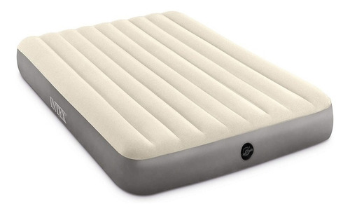 Colchón Inflable Intex 2 Plazas Beige 152x203x25 Cms / Bamo