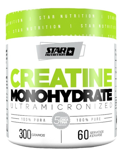 Creatina Monohidratada Star Nutrition 100% Pura 300g Jmp
