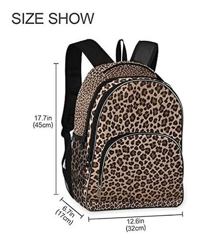 Mochila Para Portatil Mochila Escolar Con Estampado De Leopa Mochila Para Portatil Mochila Escolar Con Estampado De Leopa