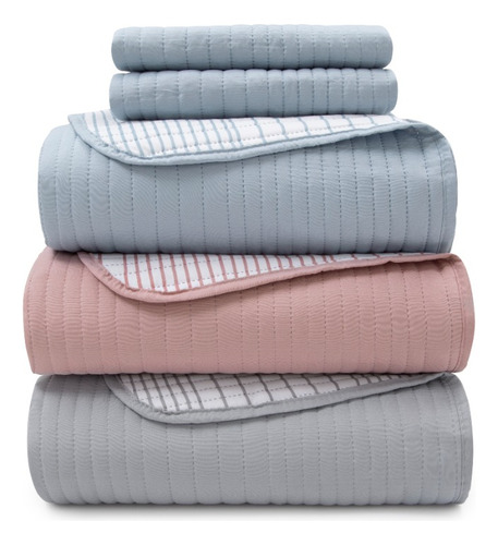 Cubrecama 2 1/2 Plazas Kit 3piezas Cover Micro Soft Alcoyana
