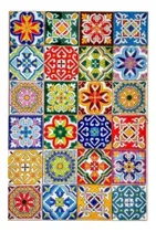 Comprar Azulejos Decorados 15 X 15 Relieve Multicolor . Fabricante.