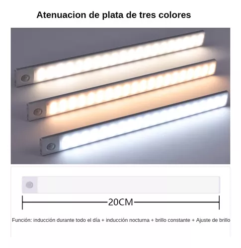 Luz Nocturna Sensor De Movimiento Color Y Brillo Ajust