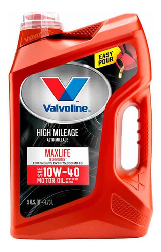 Aceite Valvoline Maxlife 10w40 5l Semi Sintetico