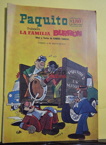 Comic No. 17203 De Paquito Presenta La Familia Burrón (1974)