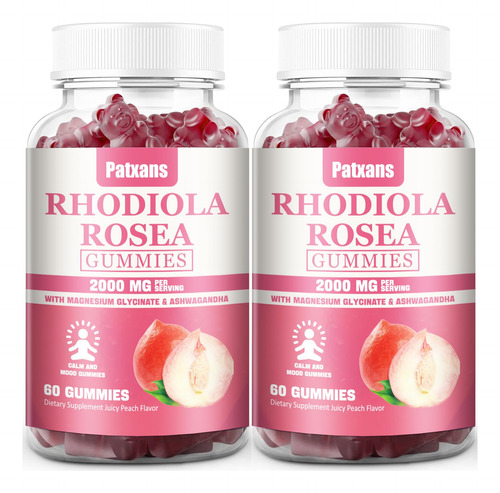 Patxans Gomitas Rhodiola Rosea 2000mg 120 Tabletas Pack 2