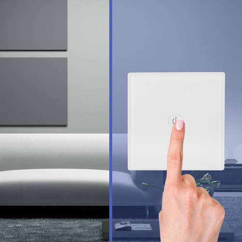 Receptor De Painel De Parede Remoto De 1 Via Sem Fio Touch P