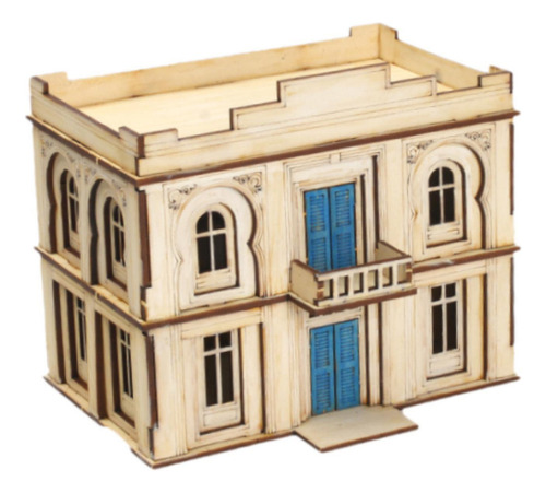 - Kits De A Escala 1/72, Edificios De Bricolaje, 2 Pisos