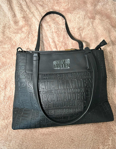 Bolsa Steve Madden, Original Color Negro Tipo Tote