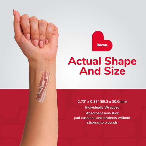 Bioswiss 50 Curitas Adhesivas De Latex Con Forma De Comida