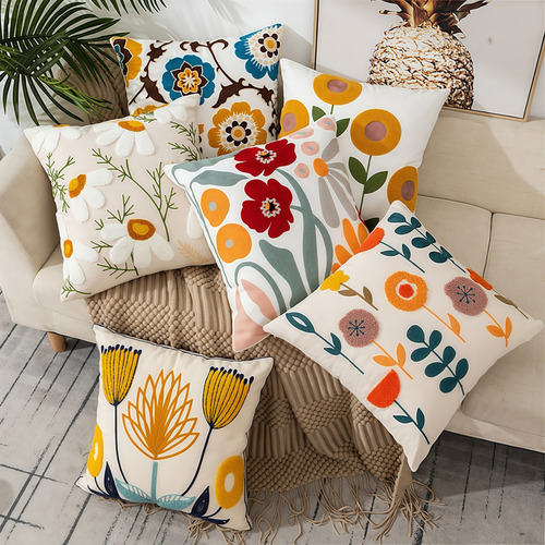 Juego De 2 Fundas De Cojín De Sofá Estampadas 45x45 Cm Estilo Aleatorio