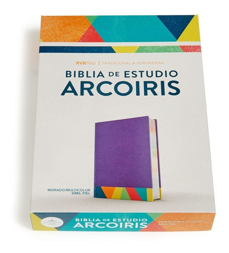 Biblia De Estudio Arco Iris Rvr 1960 Multicolor, D/tonos