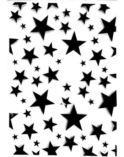 Plantilla Troquel Embossing Estrellas