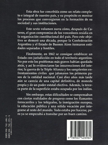 Historia Integral De La Argentina - Félix Luna - Tomo 6 (Usado)