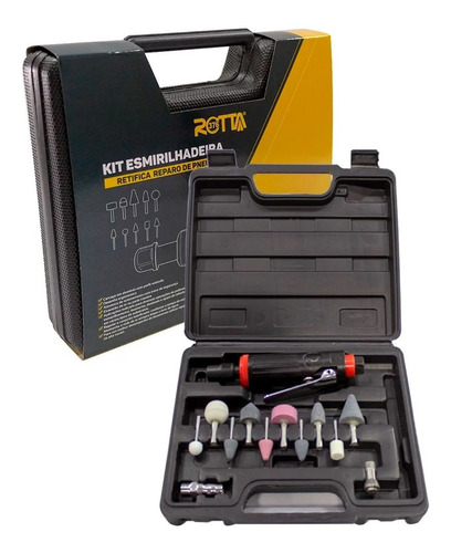 Imagem 7 de 10 de Kit Esmerilhadeira Retifica Reparo Pneus 25000rpm Rotta 376