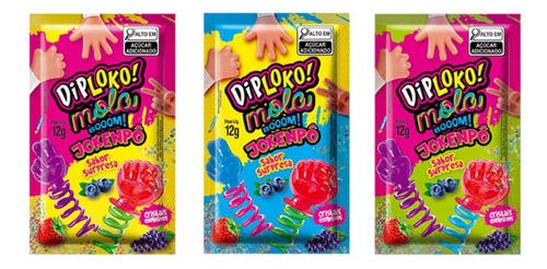 6 Pirulitos Diploko Boom Jokenpô Com Mola - Sabor Surpresa