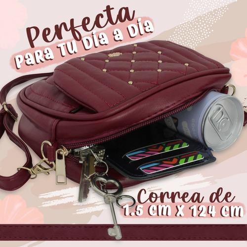 Imagen 5 de 7 de Bolso Para Dama Mini Crossbody Moda Juvenil Casual Mb