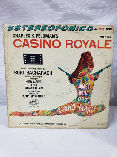 Casino Royale-soundtrack Burt Bacharach Lp Vinilo Acetato
