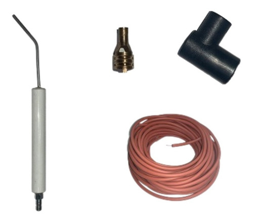 Electrodo, Cable Y Conector Recto P/ Transformador Ignición 
