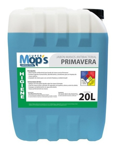 Jabon Para Manos Primavera 20l