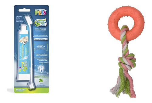 Fancy Pets Kit Dental Con Pasta Y Cepillo Para Perro, Suave
