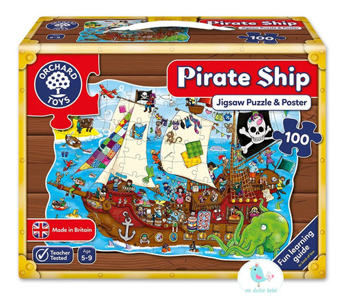 Puzzle Didactico Infantil Barco Pirata Orchard 228