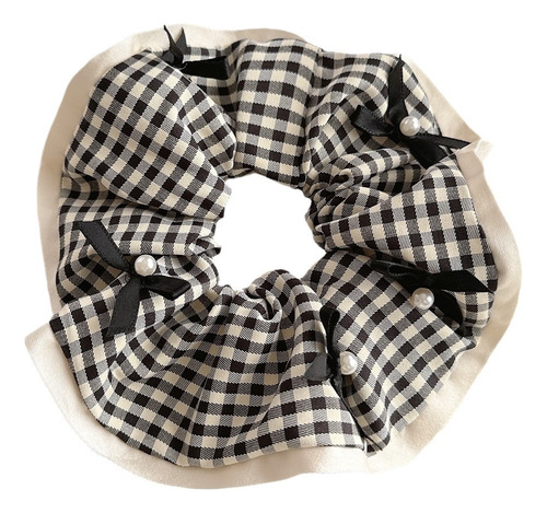 Cintas Elásticas Para El Pelo Con Forma De Perla, Negras, Pa