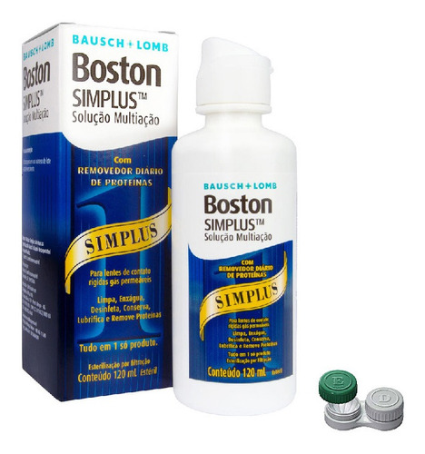 Solução Multiação Para Lentes Rígidas - Boston Simplus 120ml