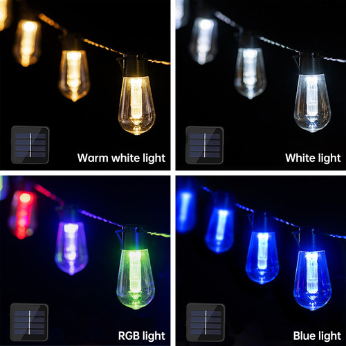 S Guirnalda De Luces Para Solares Con Focos Vintage Edison A