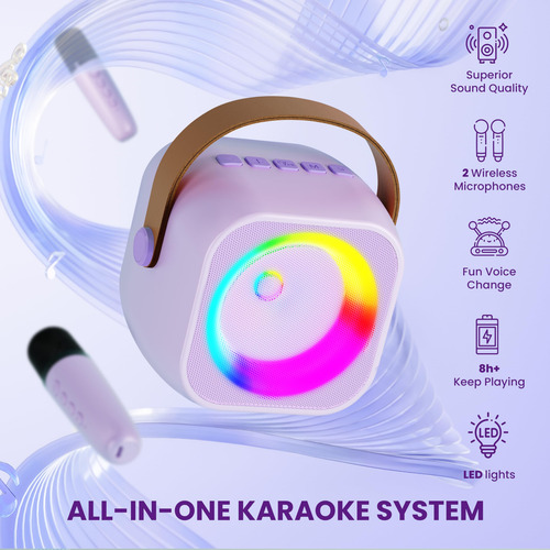 Máquina De Karaoke Beilihart Para Niños Y Adultos Con Micróf
