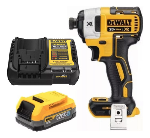 Atornillador Dcf887b Dewalt +  Bat Dcbp034-b3 + Dcb1104-ar