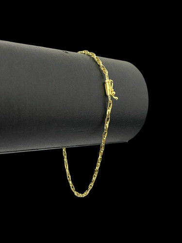 Pulseira De Ouro Corda Dupla 2.25g Com Garantia Vitalícia