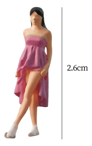 Accesorios De Fotos De Figuras Diorama Para Falda Larga Roja