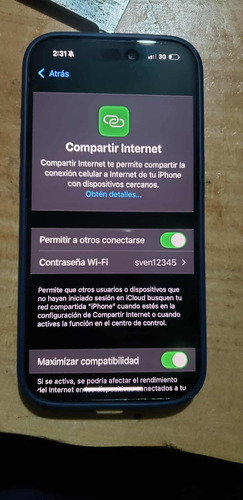 Iphone 15 Pro (256 Gb) -detalle En Pantalla Negro