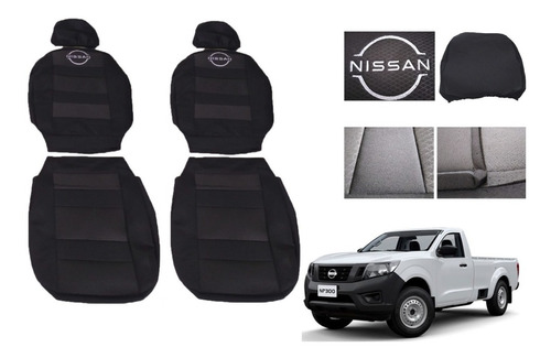 Cubreasientos Nissan Np300 Pick Up 2021-2023 Cabina Sencilla