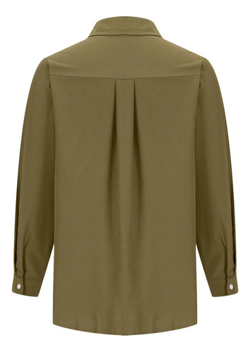Blusa Casual Con Botones Para Mujer, De Moda Creativa, Camis