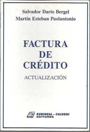 Factura De Credito Actualizacion - Bergel Paolantonio Dyf