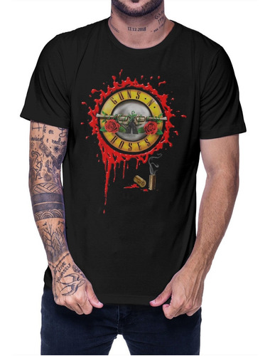 Camisa Camiseta Guns N Roses Logo Banda Premium 100% Algodão