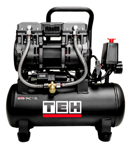 Compresor De Aire Silencioso 15 Litros 2hp Tehtools